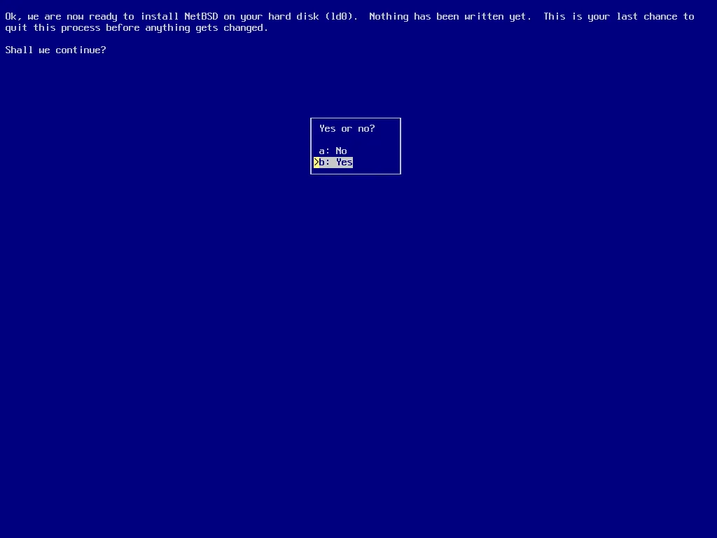 install NetBSD