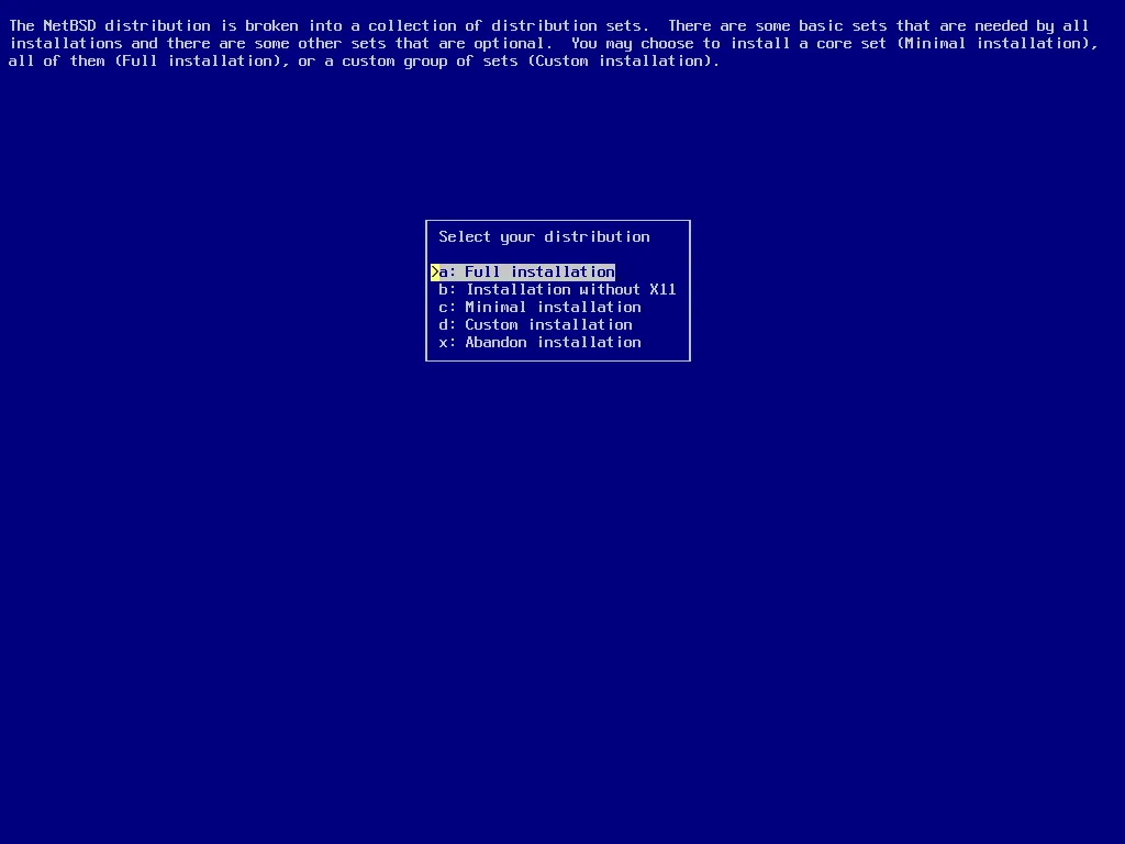 install NetBSD