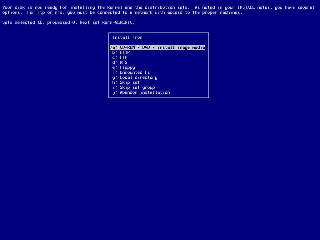 install NetBSD