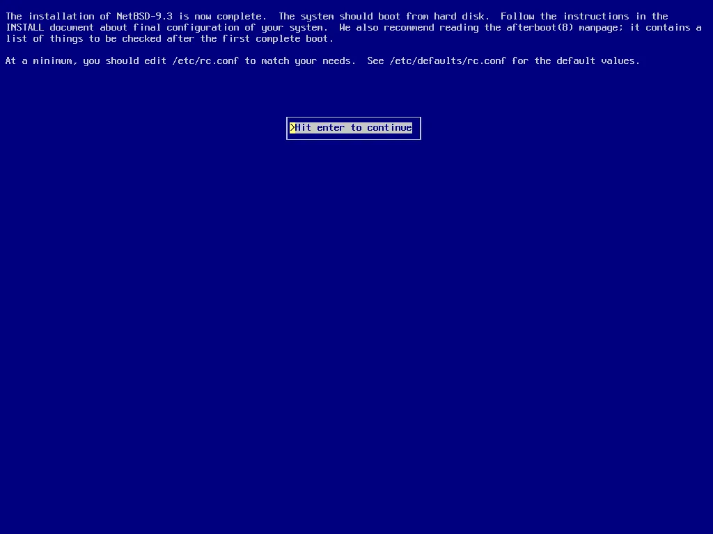 install NetBSD