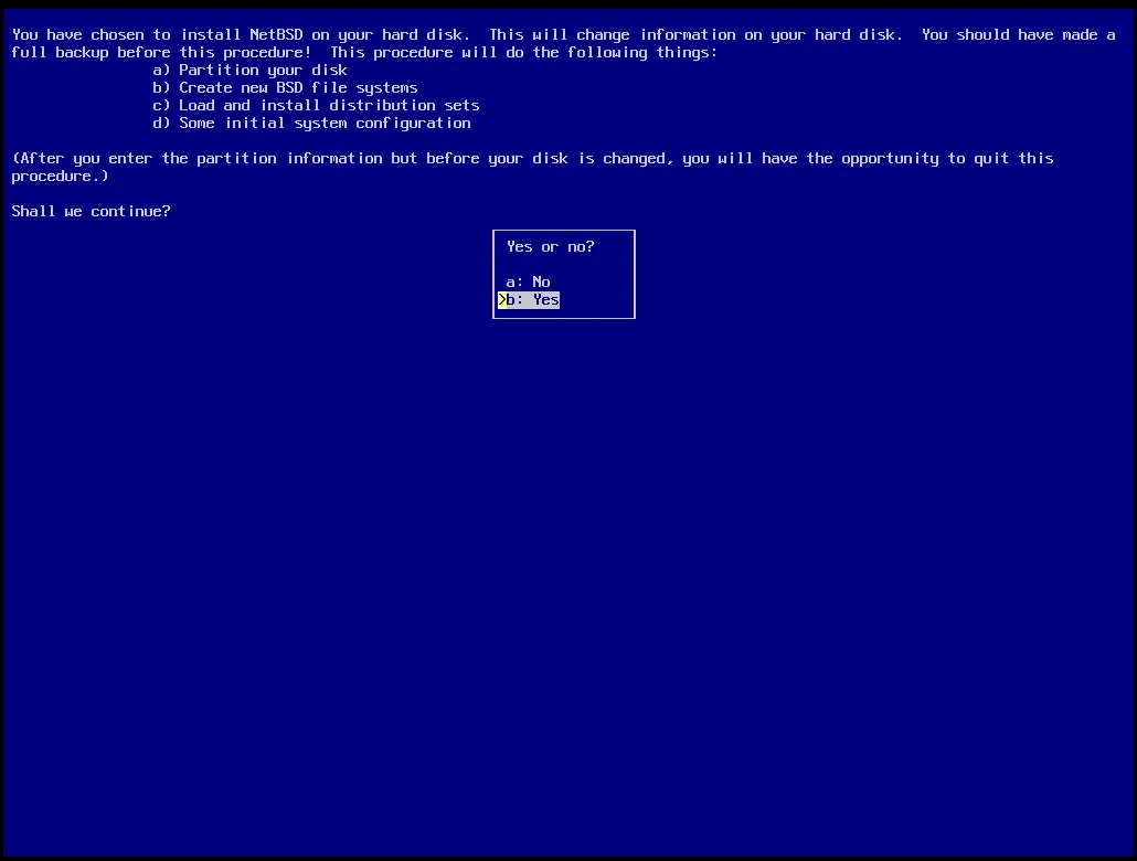 install NetBSD