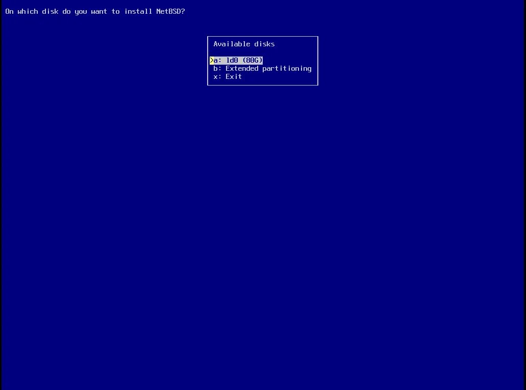 install NetBSD