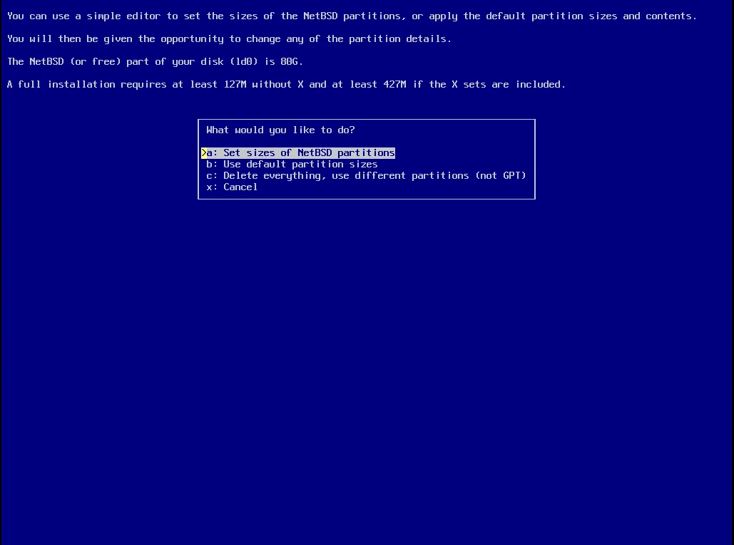 install NetBSD